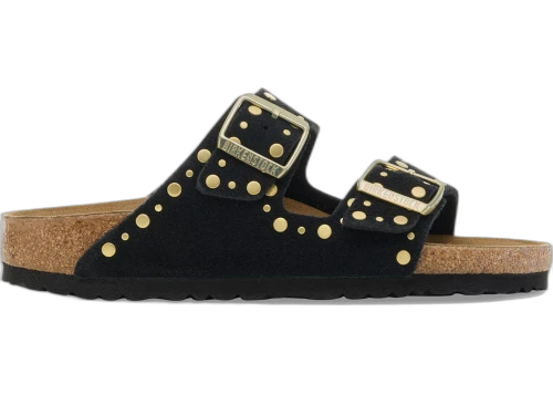 Birkenstock Arizona Rivets Suede Black