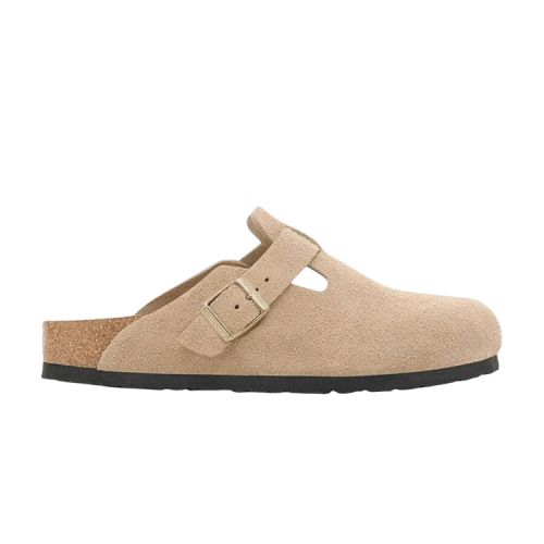 Birkenstock Boston Suede Leather 'Sandcastle'