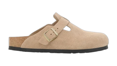 Birkenstock Boston Suede Leather Sandcastle