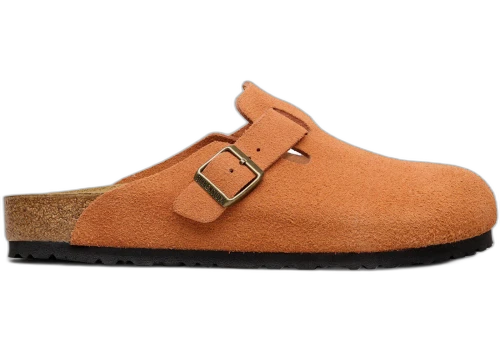 Birkenstock Boston Suede Leather Dark Rust