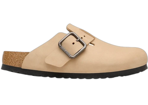 Birkenstock Boston Wire Buckle Nubuck Sandcastle