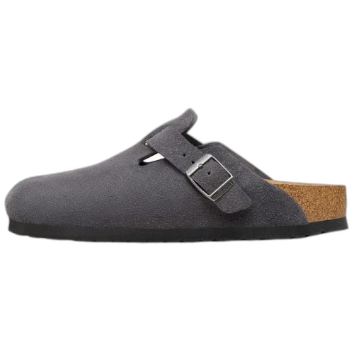 Birkenstock Boston Breathable Birkenstock Shoes Unisex Gray Regular Loose Fit