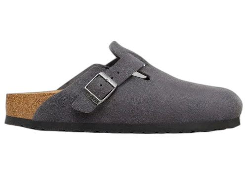 Birkenstock Boston Suede Charcoal