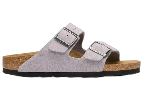 Birkenstock Arizona Suede Leather Lavender Sky