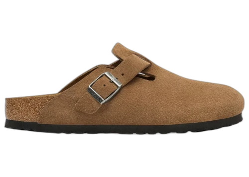 Birkenstock Boston Suede Leather Dark Tea