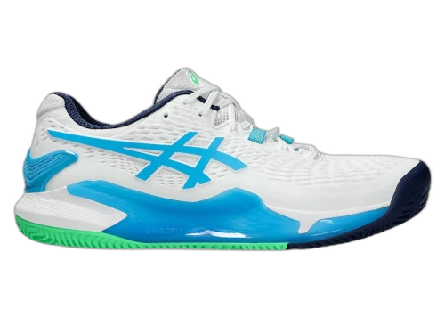 ASICS Gel-Resolution 9 Clay White Digital Aqua