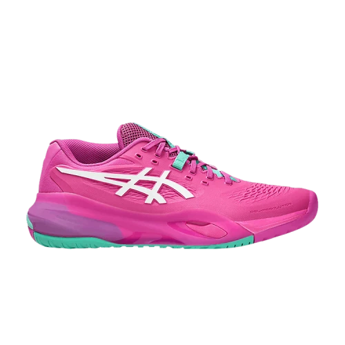 ASICS GEL RESOLUTION X Low top Tennis Shoes Men's Bright Rose Pink White