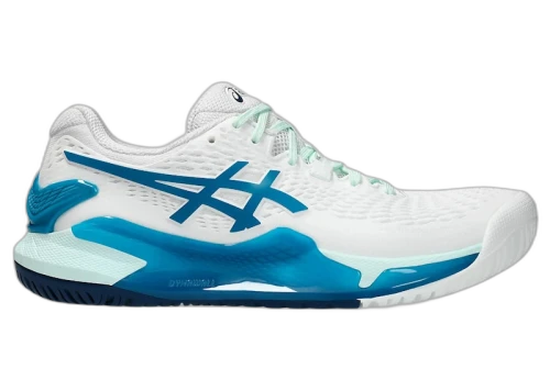 ASICS Gel-Resolution 9 White Teal Blue (Women's)