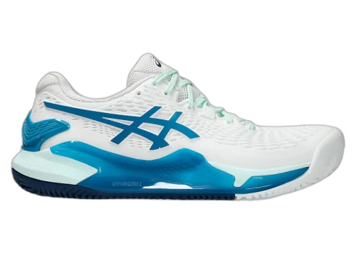 ASICS Gel-Resolution 9 Clay White Teal Blue (Women's)