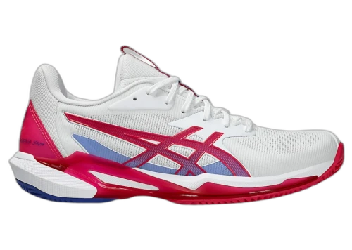 ASICS Solution Speed FF 3 Clay White Bright Rose (Women's)