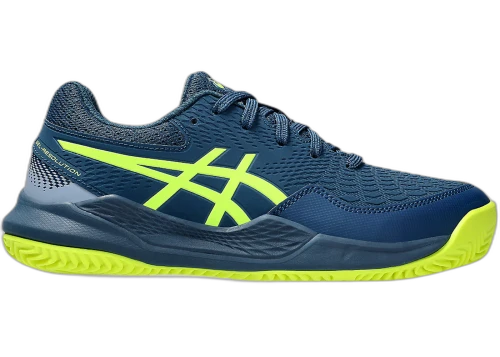 ASICS Gel-Resolution 9 Clay Mako Blue Safety Yellow (GS)