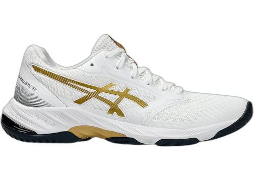 ASICS Netburner Ballistic FF 3 White Pure Gold (Women's)