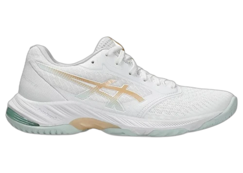 ASICS Netburner Ballistic FF 3 White Champagne (Women's)