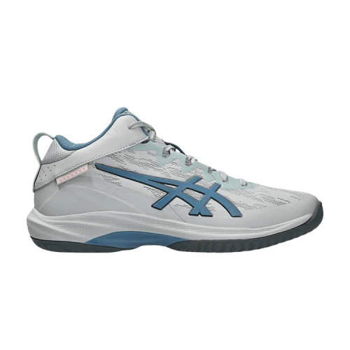 ASICS GELHOOP V17 Cushioning Abrasion Resistant Rebound Mid top Basketball Shoes Men's Gray/Blue