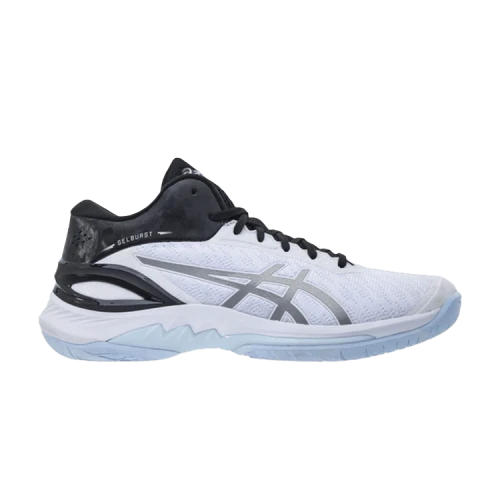 ASICS GELBURST 28 Versatile Cushioning Slip Resistant Abrasion Resistant Mid top Basketball Shoes Unisex White Silver