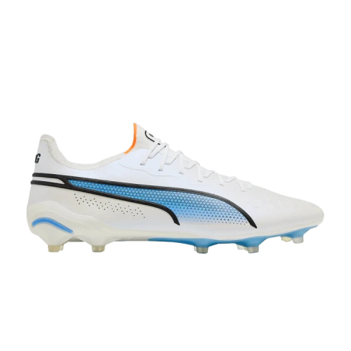 PUMA King Ultimate FG AG 'White Blue Glimmer'