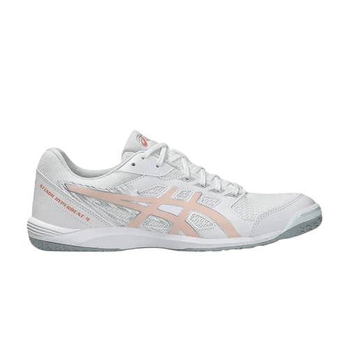 ASICS Attack Hyperbeat 4 Breathable Support Breathable Support Grip Table Tennis Shoes Unisex White