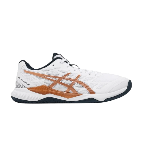 Asics Gel Tactic 12 2E Wide 'White Pure Bronze'