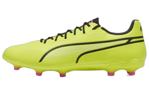 PUMA King Pro AG Artificial Ground FG Firm Ground Soccer Shoes Unisex Green Black