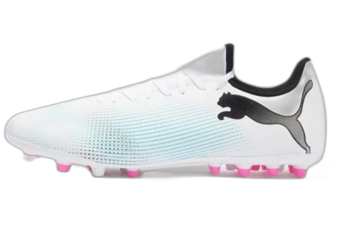 PUMA Future 7 Play MG Cleats 'White Blue Pink'