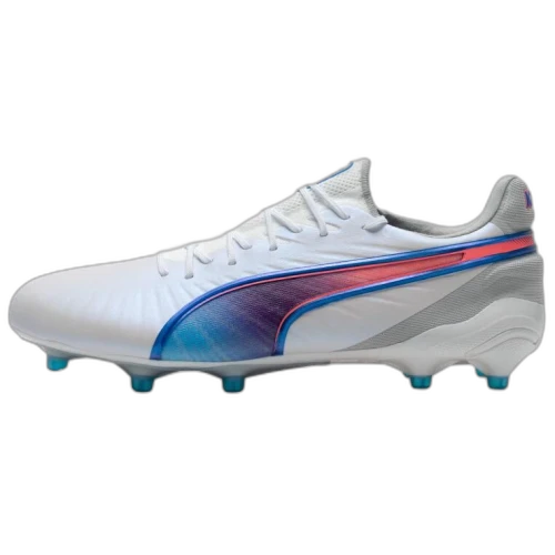 Puma King Ultimate FG/AG White Bluemazing Flat Light Grey Sunset Glow