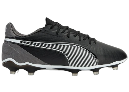 Puma King Match FG/AG Black White Cool Dark Grey