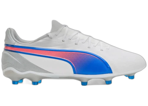 Puma King Match FG/AG White Bluemazing Flat Light Grey Sunset Glow