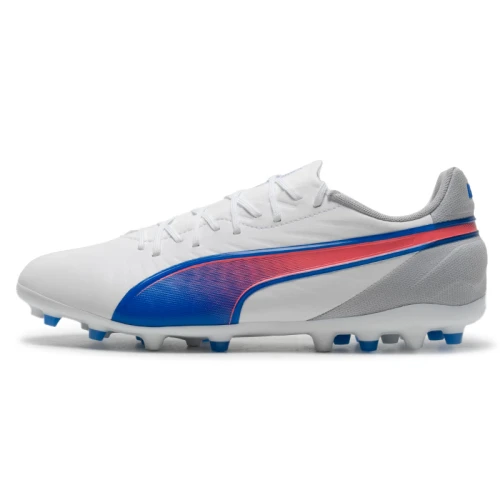 PUMA King Match MG Formula 'White Bluemazing Flat Light Gray'