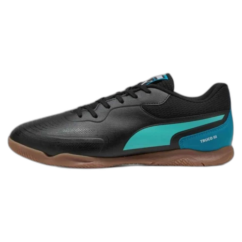 PUMA Truco 3 Soccer Shoes Unisex Black Green Blue