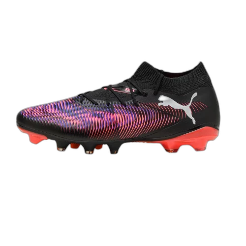 PUMA FUTURE 8 AG Artificial Ground FG Firm Ground Artificial Turf Abrasion Resistant Soccer Shoes Men's Black Purple