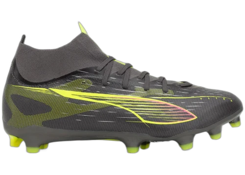 Puma Ultra 5 Match+ FG/AG Matte Aged Silver Yellow Alert Aged Silver