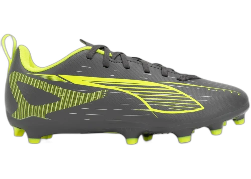 Puma Ultra 5 Play FG/AG Jr Matte Aged Silver Yellow Alert Aged Silver (GS)