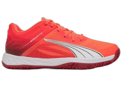 Puma Accelerate Turbo Glowing Red White Dark Crimson Black