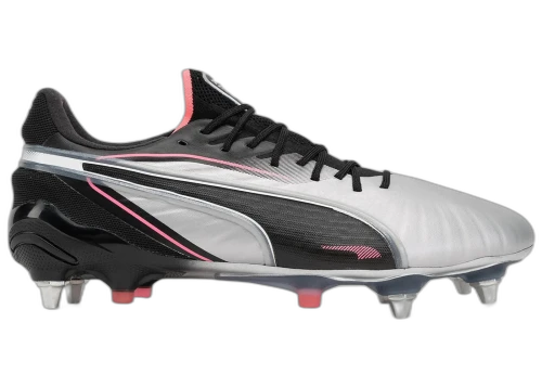 Puma King Ultimate MxSG Silver Black Sun Struck White