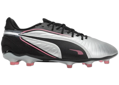 Puma King Match FG/AG Silver Black Sun Struck White