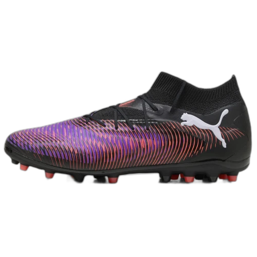 PUMA FUTURE 8 PRO MG Multi Ground Abrasion Resistant Soccer Shoes Unisex Black White Red
