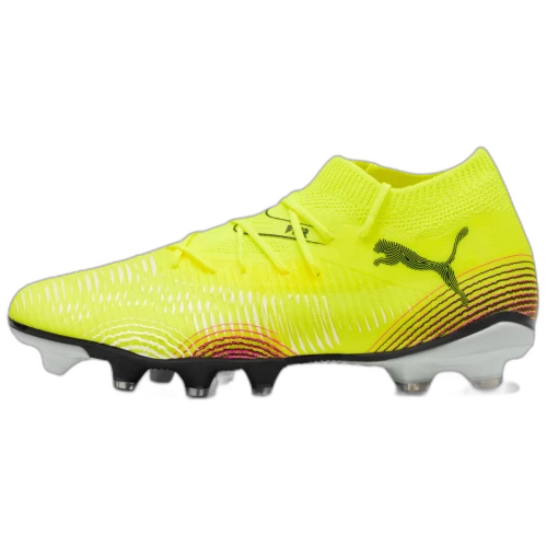 PUMA FUTURE 8 MATCH Abrasion Resistant Abrasion Resistant Soccer Shoes Women's Yellow Black