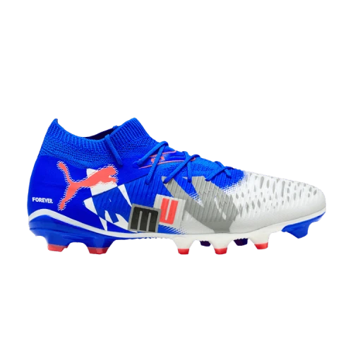Puma Future 8 Match Forever FG/AG White Ultra Blue Feather Gray Black Glowing Red
