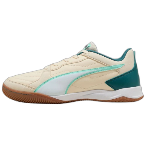 PUMA Pressing 4 Support Soccer Shoes Men's Yellow White Green