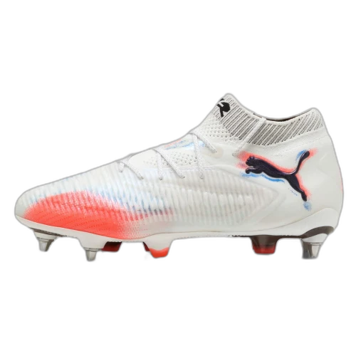 PUMA Future 8 Ultimate Soft Ground Soccer Shoes Unisex White Red
