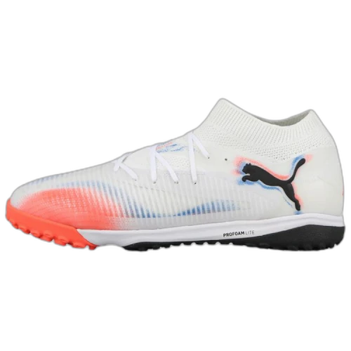 PUMA FUTURE 8 TF Turf Soccer Shoes Unisex White Red