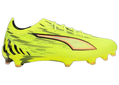 Puma Ultra 6 Ultimate FG Yellow Alert Black Glowing Red Lime Squeeze
