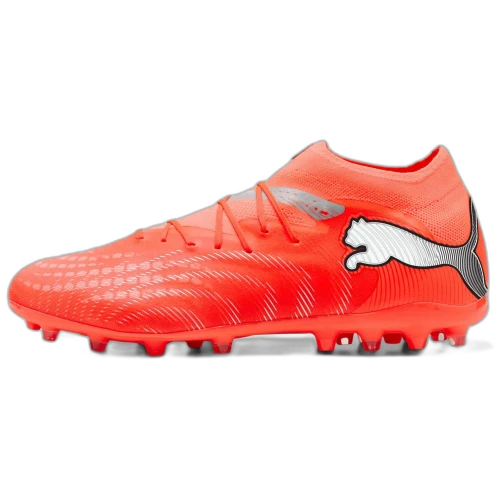 PUMA Future 9 MG Multi Ground Lightweight Soccer Shoes Unisex Orange Red