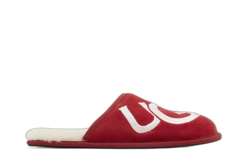UGG Scuff Logo Slipper Samba Red Cream