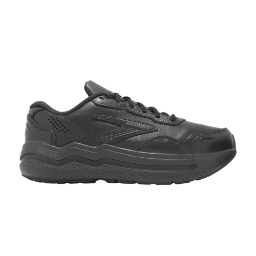 Brooks Ghost Max Leather 2E Wide 'Triple Black'