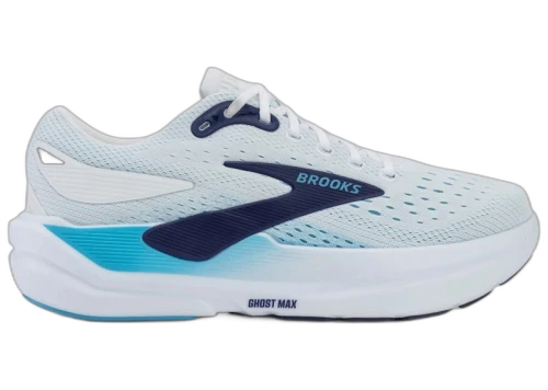 Brooks Ghost Max 3 Bright White Beacon Blue Teal