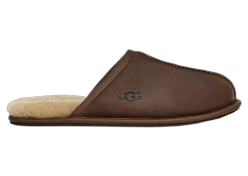 UGG Scuff Leather Slipper Tan