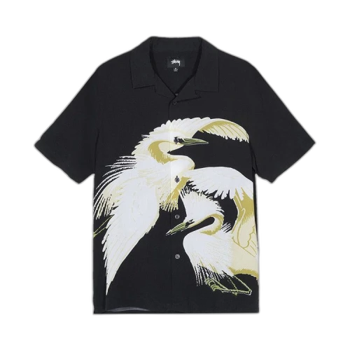 Stussy Big Crane Shirt 'Black'