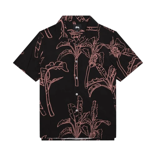 Stussy Banana Tree Shirt 'Black'