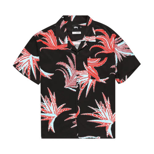 Stussy Cactus Rayon Shirt 'Black'